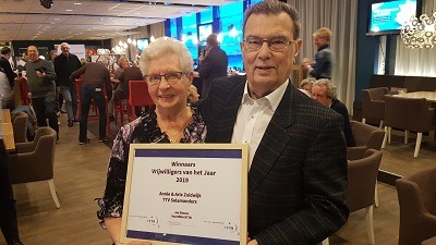 Annie & Arie Zuidwijk Vrijwilligers van het jaar 2019