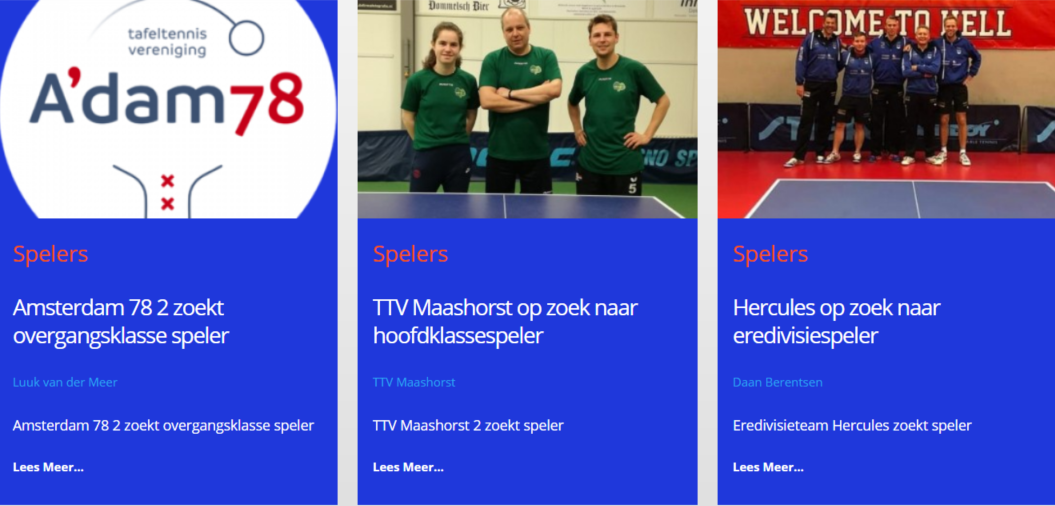Focus op het nieuwe seizoen? Gebruik Tafeltennismarkt