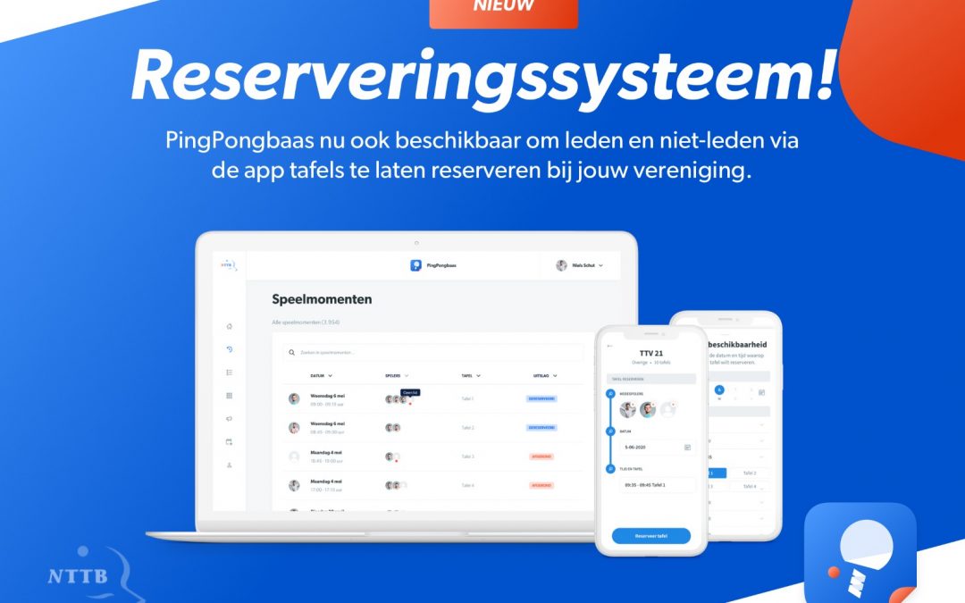 Nieuwe PingPongbaas functionaliteiten voor verenigingen!