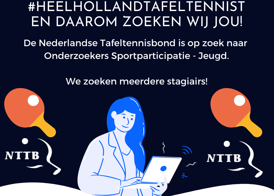 #HeelHollandTafeltennist En daarom zoeken wij jou!