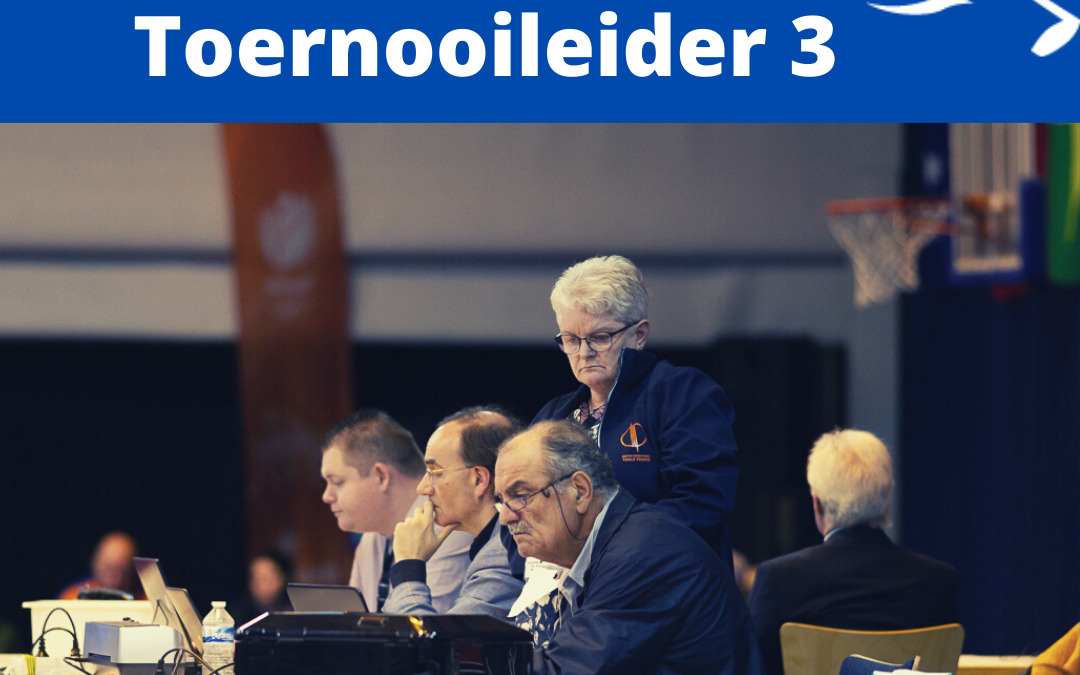 Opleiding Toernooileider 3 start in september