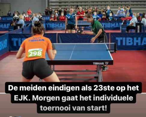 EJK: teamtoernooi voorbij, start individuele toernooi