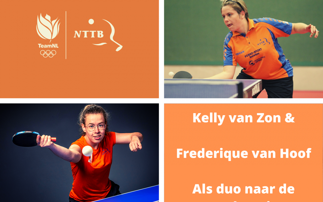 Frederique van Hoof en Kelly van Zon als team naar Tokyo