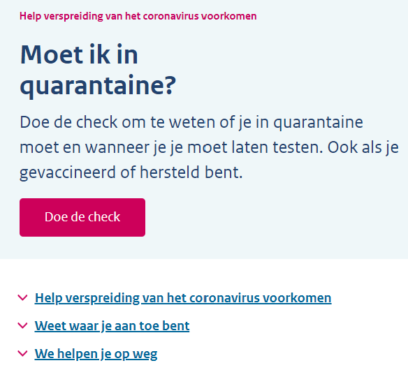 Quarantaine en het verplaatsen van wedstrijden