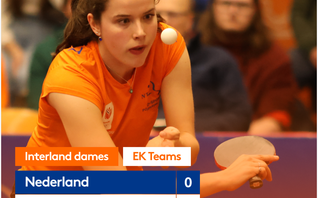 Dames in de herkansing voor EK Teams