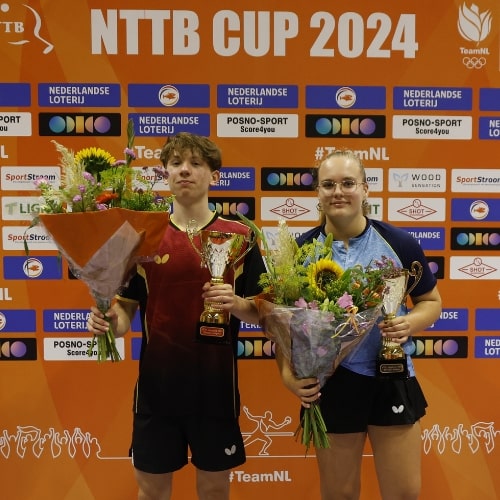 Sam Groenewoud en Anniek van ‘t Holt winnen de NTTB Jeugd Cup