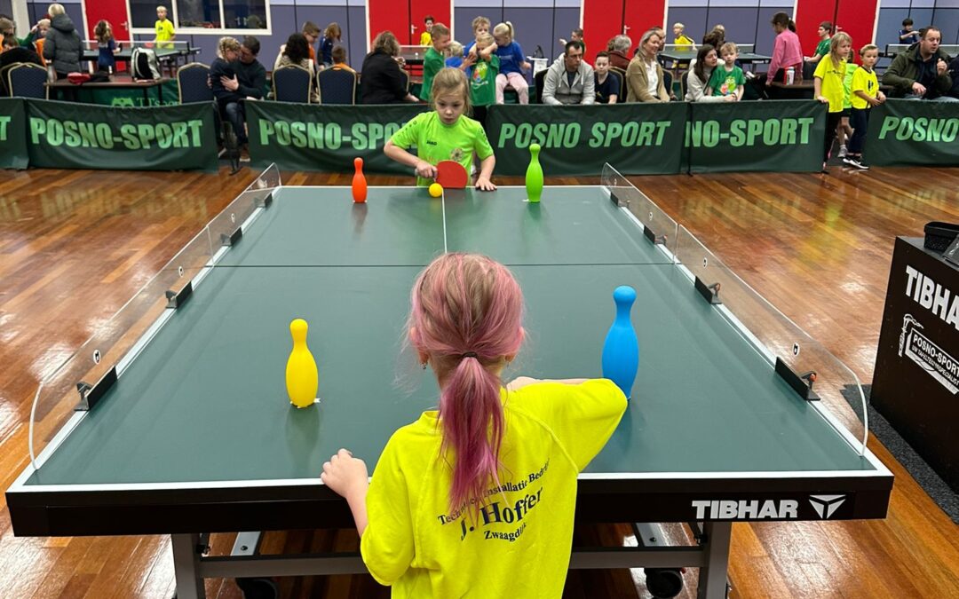 Recordaantal deelnemers Kindertafeltennisfeest bij Stede Broec
