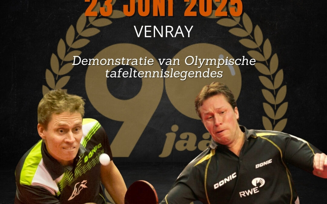 Tafeltennis Gala met tafeltennislegendes Waldner en Persson