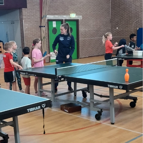 Kennismakingslessen tafeltennis bij TTVN met TeamNL topper