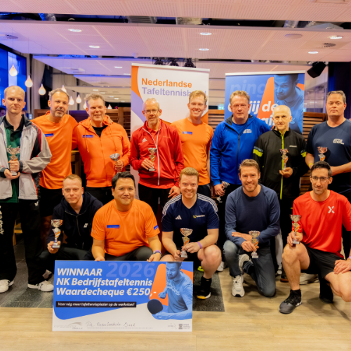NK Bedrijfstafeltennis 2026: sportiviteit en verbinding in Zwolle