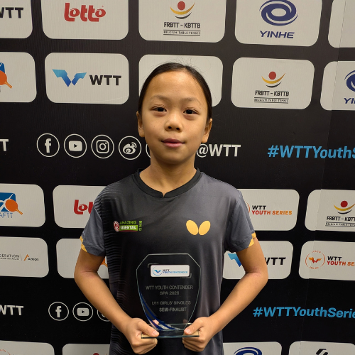 Haeley Cheung 3e bij WTT Youth Contender in Spa