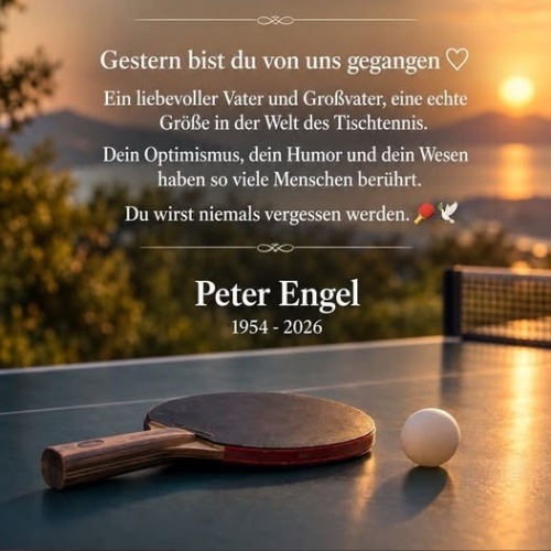 In memoriam: Peter Engel