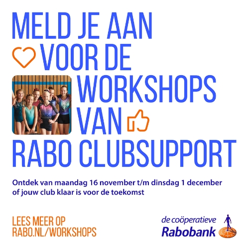 Meld je aan voor de workshops van Rabo ClubSupport!