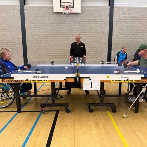 Schuiftafeltennis met geluid: een inclusieve stap vooruit